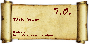 Tóth Otmár névjegykártya